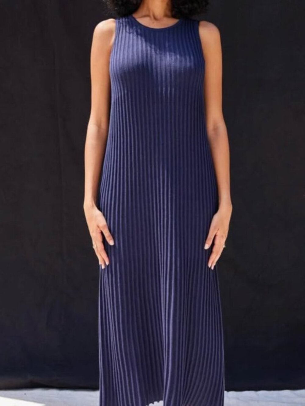 Misha and Puff Martha Accordion Dress in Maritime